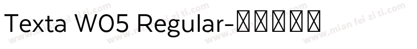 Texta W05 Regular字体转换